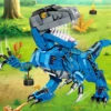 2-in-1 Dinosaurier T-Rex Motorrad Bausatz -Dinosaurier-Spielzeug 2in1 dino