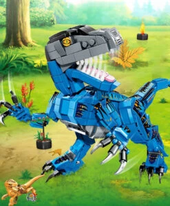 2-in-1 Dinosaurier T-Rex Motorrad Bausatz