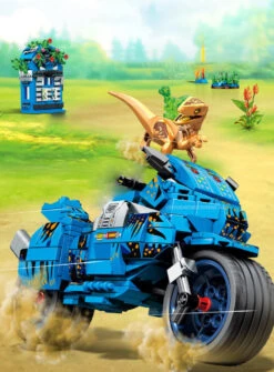 Titelseite -Dinosaurier-Spielzeug 2in1 motorrad