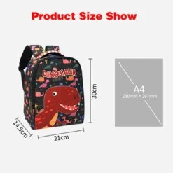 Kindergarten Rucksack Mit Bunten Dinosaurier Print -Dinosaurier-Spielzeug Hb08a7cba3b79427980ef2472f1df31eaP