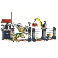 Jurassic World Dilophosaurus Angriff Klemm Baustein Set