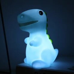 Nachtlicht Im Dino Saurier Look. Verschiedene Farben -Dinosaurier-Spielzeug Led Dinosaur Animal Soft Night Light Small Night light Baby Kids Lamp Decoration Home Decor Cute