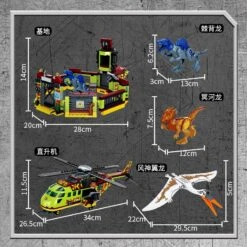 Jurassic World Dinosaurier Bauset, 582 Einzelteile -Dinosaurier-Spielzeug S188dbfadeae44b65a9d391a628d8cf741