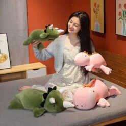 Kuscheltier Dinosaurier In Rosa Oder Grün (ca. 38 Cm / 60 Cm) -Dinosaurier-Spielzeug S53e76a017d584a409c9df3d0ed9964c80