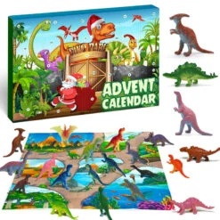 Adventskalender Mit Dinosaurier-Figuren Und Spielmatte