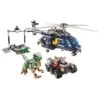 Jurassic Park Dinosaurier Helicopter Baustein Set (405 Teile)