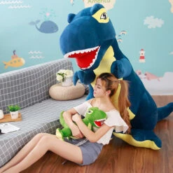 XXL Dinosaurier Stofftier Bis Zu 150cm! T-Rex Mega Groß Kuscheltier Dino -Dinosaurier-Spielzeug product image 1108570262