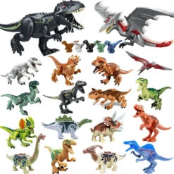 Dinosaurier Baustein Block Figuren - Verschiedene Motive Und Sets