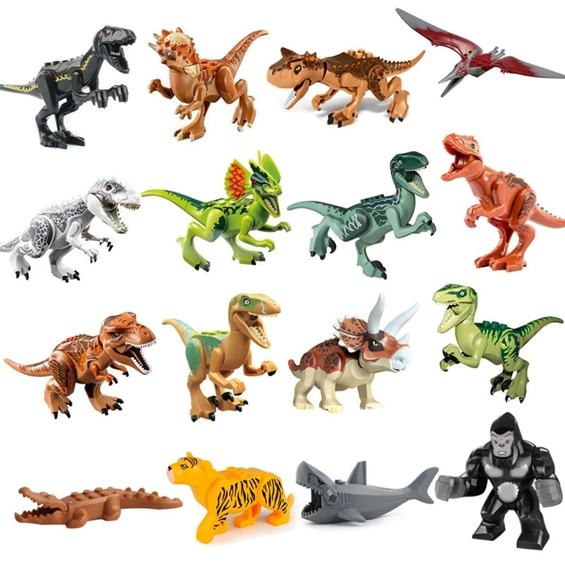 Dinosaurier Baustein Block Figuren - Verschiedene Motive Und Sets 8 Dinosaurier Baustein Block Figuren - Verschiedene Motive Und Sets – Bild 6