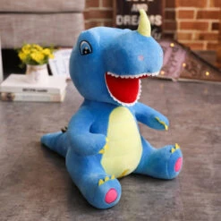 Lachender Dinosaurier Stofftier - Lustiges Dino Kuscheltier (60 Oder 95cm)