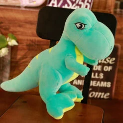 Saurier Tyrannosaurus T-Rex Kuscheltier Im Comic Look. Niedlicher Dino