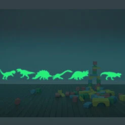 Leuchtende Dinosaurier Dino Aufkleber Luminous Sticker 8 Stk. -Dinosaurier-Spielzeug product image 1310128069