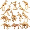 Dinosaurier Fossile Skelette Figuren Set (12 Stk.)
