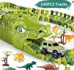 Dinosaurier Rennbahn, Rennstrecke Track Spielzeug Set Dino Toys