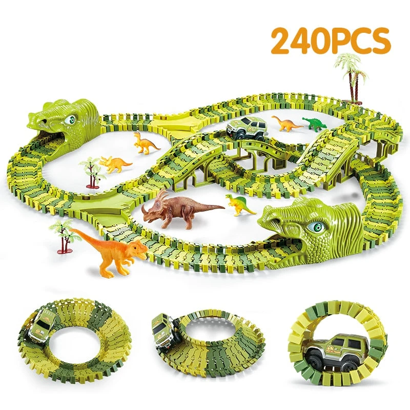 Dinosaurier Rennbahn, Rennstrecke Track Spielzeug Set Dino Toys 7 Dinosaurier Rennbahn, Rennstrecke Track Spielzeug Set Dino Toys – Bild 5