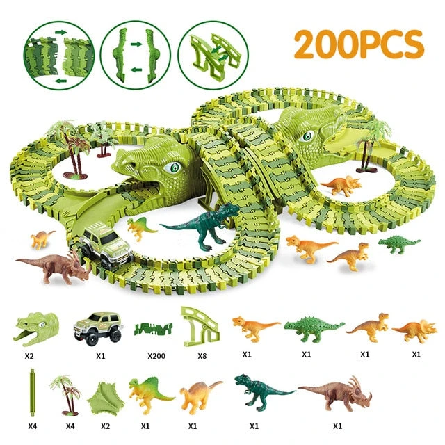Dinosaurier Rennbahn, Rennstrecke Track Spielzeug Set Dino Toys 6 Dinosaurier Rennbahn, Rennstrecke Track Spielzeug Set Dino Toys – Bild 4