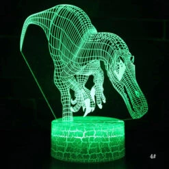 Dinosaurier Nachtlampe, Tischlampe, Nachtlicht Mit Farbwechsel Und 3D Effekt -Dinosaurier-Spielzeug product image 1387144682