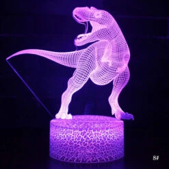 Dinosaurier Nachtlampe, Tischlampe, Nachtlicht Mit Farbwechsel Und 3D Effekt -Dinosaurier-Spielzeug product image 1387144686