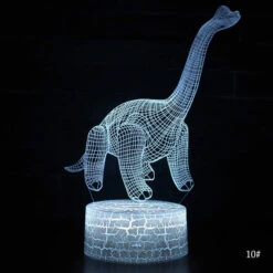 Dinosaurier Nachtlampe, Tischlampe, Nachtlicht Mit Farbwechsel Und 3D Effekt -Dinosaurier-Spielzeug product image 1387144688