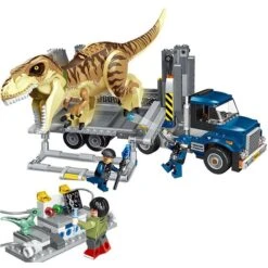 Jurassic World Dinosaurier Mit LKW Baustein Spielzeug Set
