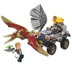 Jurassic World Dinosaurier Jeep Baustein Set Mit 138 Teilen Dino Spielzeug