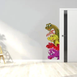 Süße Dino Die Um Die Ecke Schauen Wand Sticker Deko -Dinosaurier-Spielzeug product image 1519519546
