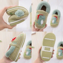 Warme Hausschuhe Für Kinder Mit Dino Motiv -Dinosaurier-Spielzeug product image 1520038918