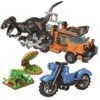 Dinosaurier Spielzeug Set Mit Truck, Dino, Motorrad Und Pflanze (551 Teile) -Dinosaurier-Spielzeug product image 1530010674