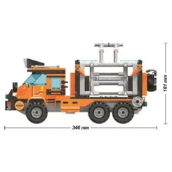 Dinosaurier Spielzeug Set Mit Truck, Dino, Motorrad Und Pflanze (551 Teile) -Dinosaurier-Spielzeug product image 1530010679