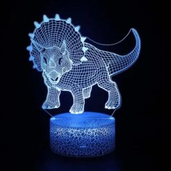 Triceratops Nachtlicht 3D Illusion Dinosaurier Lampe -Dinosaurier-Spielzeug product image 1576154193