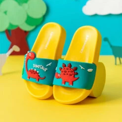 Slipper Latschen Für Kinder Mit Süßen Dino Motiv