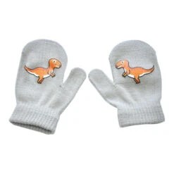 Warme Winter Kinder Handschuhe Mit Dino Motiv -Dinosaurier-Spielzeug product image 1590883778