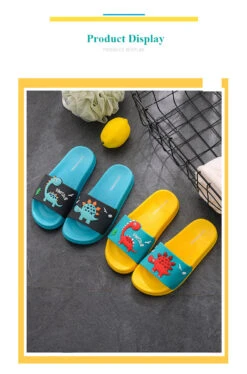 Slipper Latschen Für Kinder Mit Süßen Dino Motiv -Dinosaurier-Spielzeug product image 1605004132