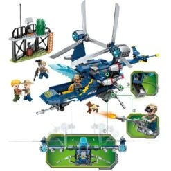 Jurassic Park Dinosaurier Mega Hubschrauber Baustein Set Mit Figuren -Dinosaurier-Spielzeug product image 1609510719 77639c02 cfed 498e b682 539ec13fd78b