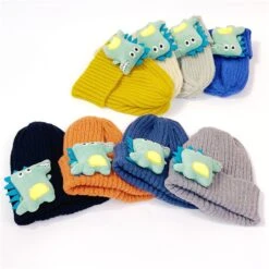 Beanies Kinder (2-7 Jahre) Mütze Für Winter Mit Niedlichen Dino Motiv -Dinosaurier-Spielzeug product image 1610351002
