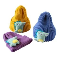 Beanies Kinder (2-7 Jahre) Mütze Für Winter Mit Niedlichen Dino Motiv -Dinosaurier-Spielzeug product image 1610351003