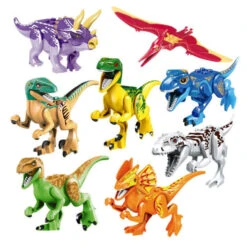 Bunte Jurassic Park Dinosaurier Zum Spielen (8 Stk. Im Set)