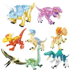 Bunte Dino Spielzeug Figuren Im Praktischen Spar Set (8 Stk.)