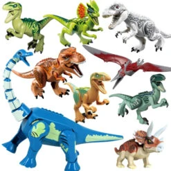 9er Set Dinosaurier Baustein Figuren Aus Jurassic World
