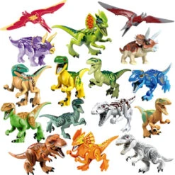16 Stk. Dinosaurier Figuren Set Aus Jurassic World/ Park Spielzeug
