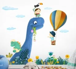 Großer Langhals Dino Wand Aufkleber