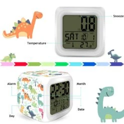 Dinosaurier Wecker Mit Licht Und Niedlichen Dino Motiven -Dinosaurier-Spielzeug product image 1667104247