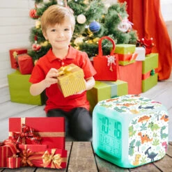 Dinosaurier Wecker Mit Licht Und Niedlichen Dino Motiven -Dinosaurier-Spielzeug product image 1667104248