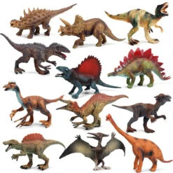12er Set Dinosaurier Figuren Spielzeug