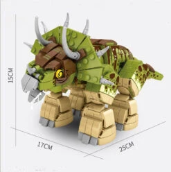 Jurassic World Triceratops Dinosaurier & Motorrad Baustein Set (735 Teile) -Dinosaurier-Spielzeug product image 1702643484