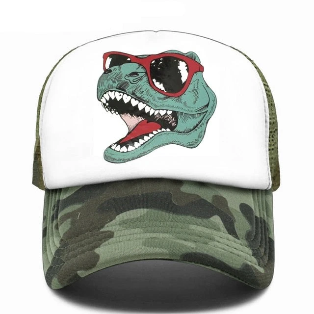 Coole T-Rex Dinosaurier Baseball Cap 6 Coole T-Rex Dinosaurier Baseball Cap – Bild 4
