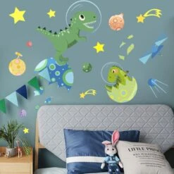 Planet Dinosaurier Im Weltall Wandtattoos Auifkleber -Dinosaurier-Spielzeug product image 1719769695