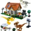 Ideas Jurassic Park Dinosaur Bausteine: Hütte Im Wald -Dinosaurier-Spielzeug product image 1748717677