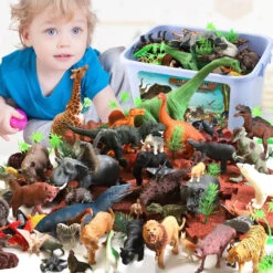 Dinosaurier Figuren Set Mit 44 Tollen Dinos Und Box