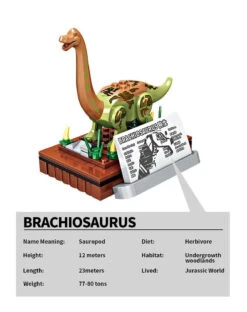 XXL Brachiosaurus Baustein Figur Mega Dinosaurier (60cmx46cm) -Dinosaurier-Spielzeug product image 1789825093